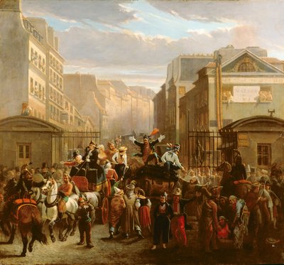 Descente de la Courtille, Belleville - Celestin Francois Nanteuil